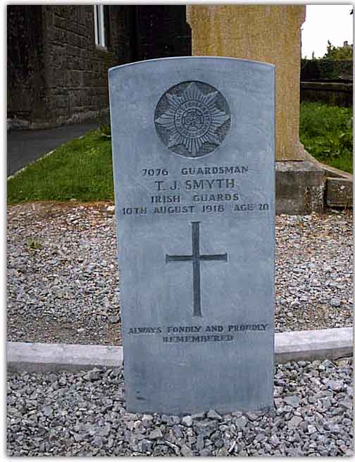 Grave of WWI Irish soldier who died 85 years ago; buried in Loughrea, Co.Galway