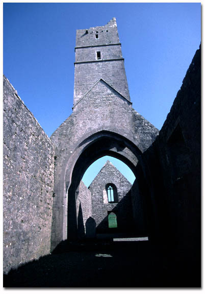 Tower at Rosserk friary, Co. Mayo, Ireland