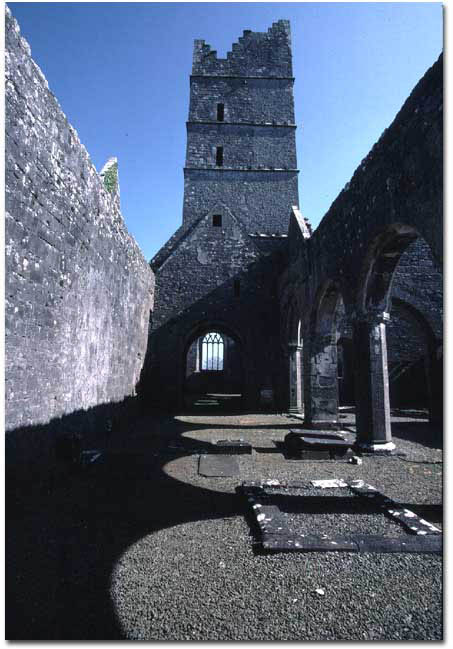 Chancel at Rosserk friary, Co. Mayo, Ireland