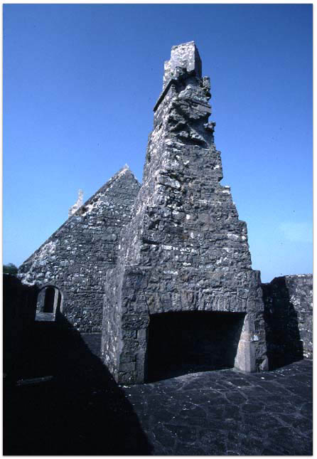 Fireplace at Rosserk, Co. Mayo, Ireland
