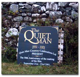 Plaque at the Quiet Man Bridge,near Oughterard, Galway, Ireland