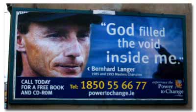 Power To Change in Ireland, Bernhard Langer